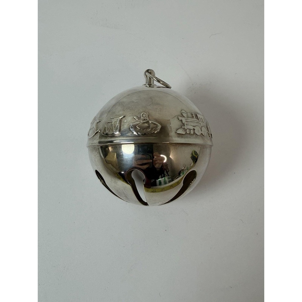 Wallace Silverplated 1974 4th Edition Sleigh Bell Christmas Ornament